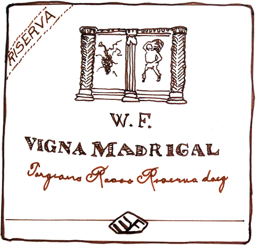 Torgiano Rosso Riserva DOCG Wine label